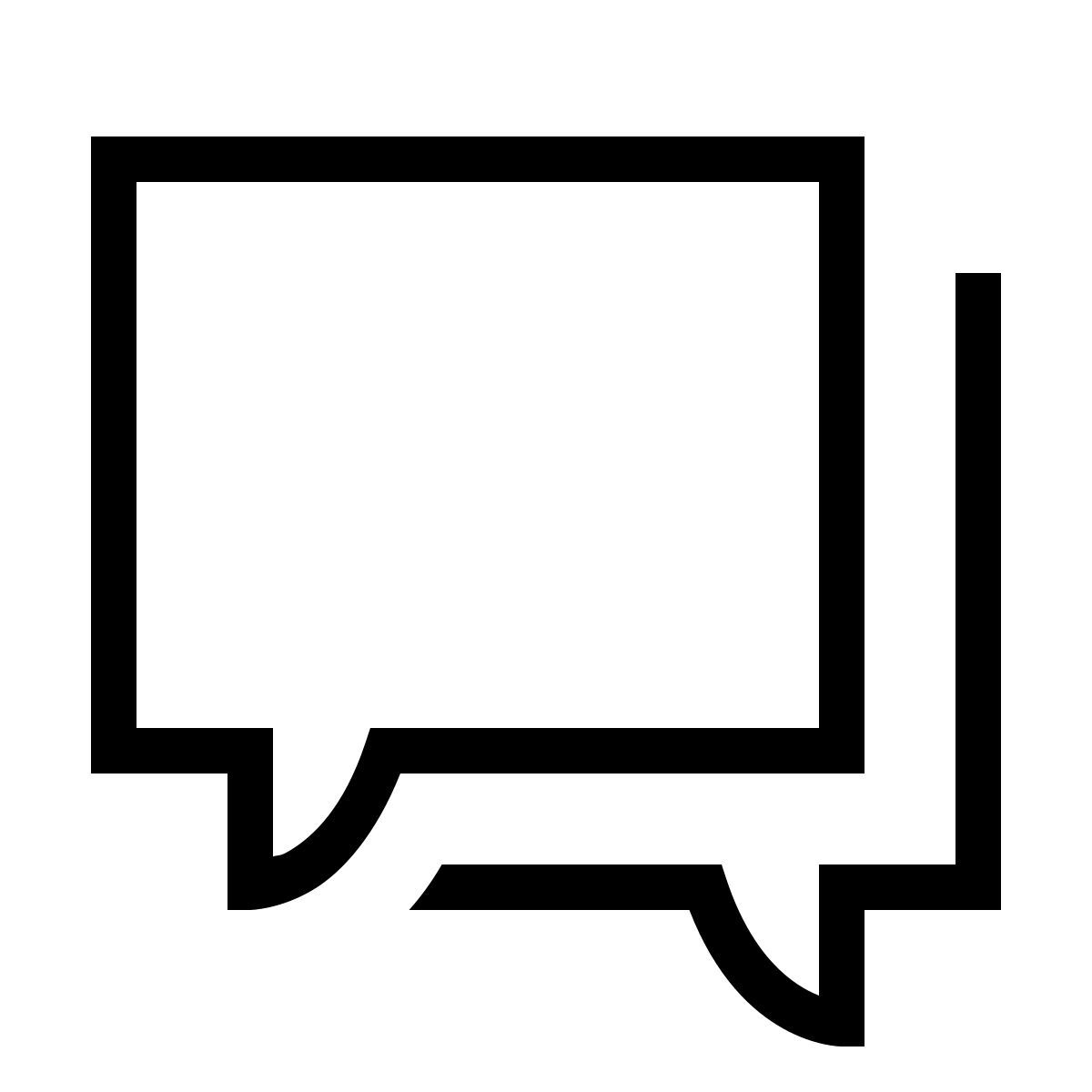 forma thin sharp style чат icon