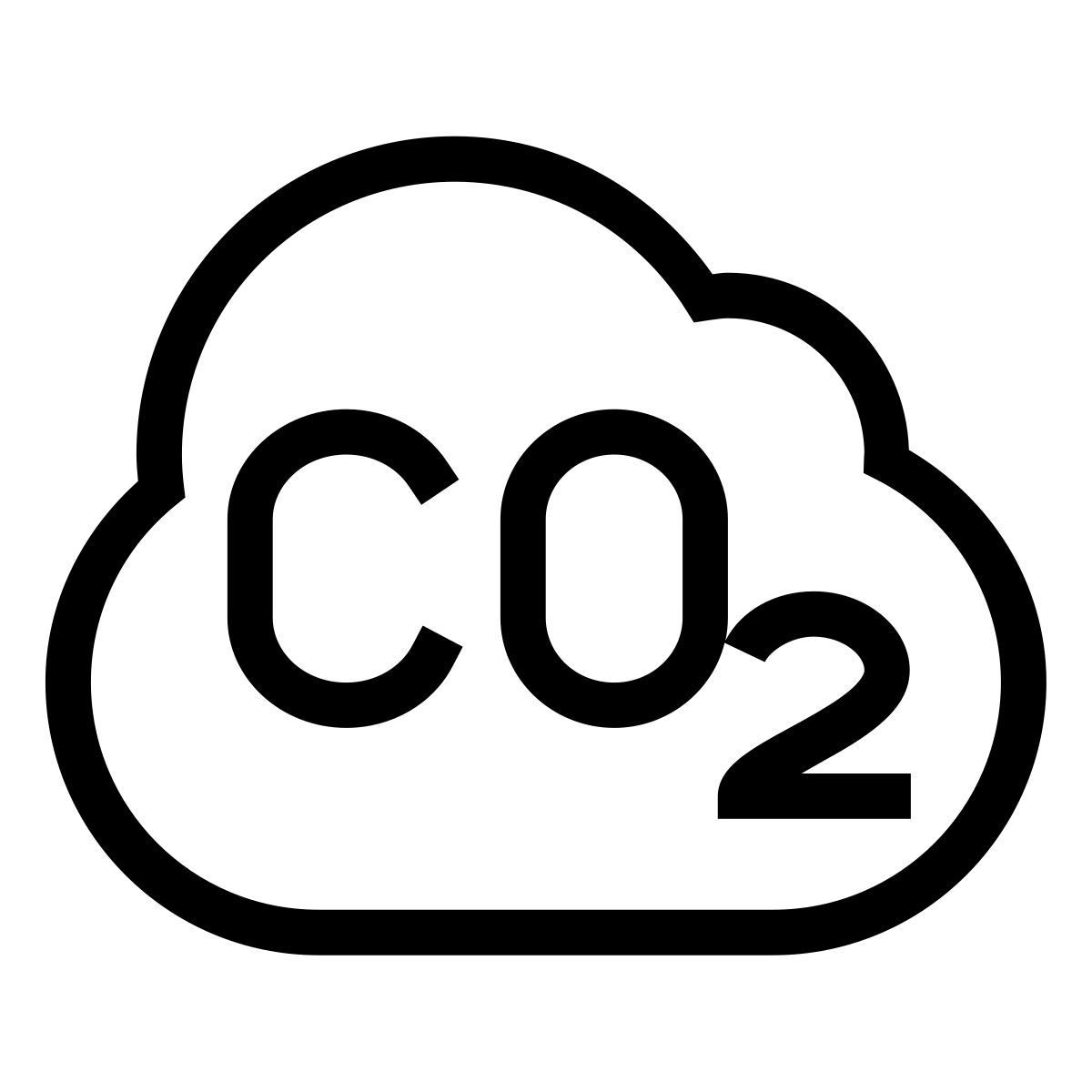 forma thin sharp style co2 icon