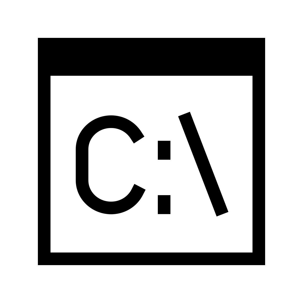 forma thin sharp style командная строка icon