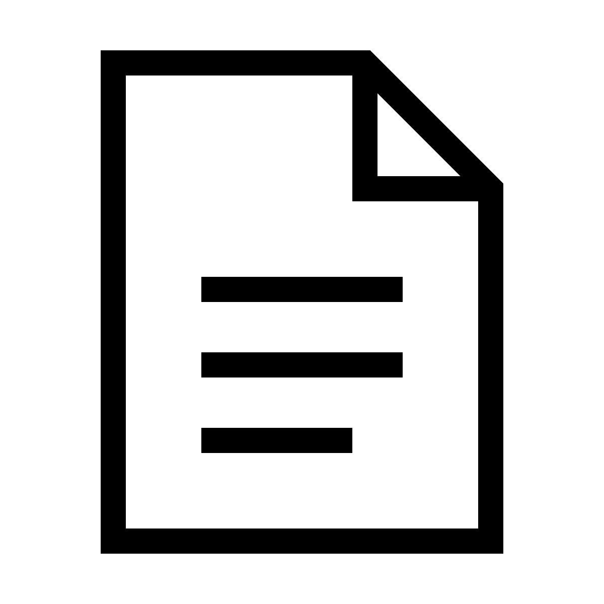 иконка лист forma thin sharp стиль