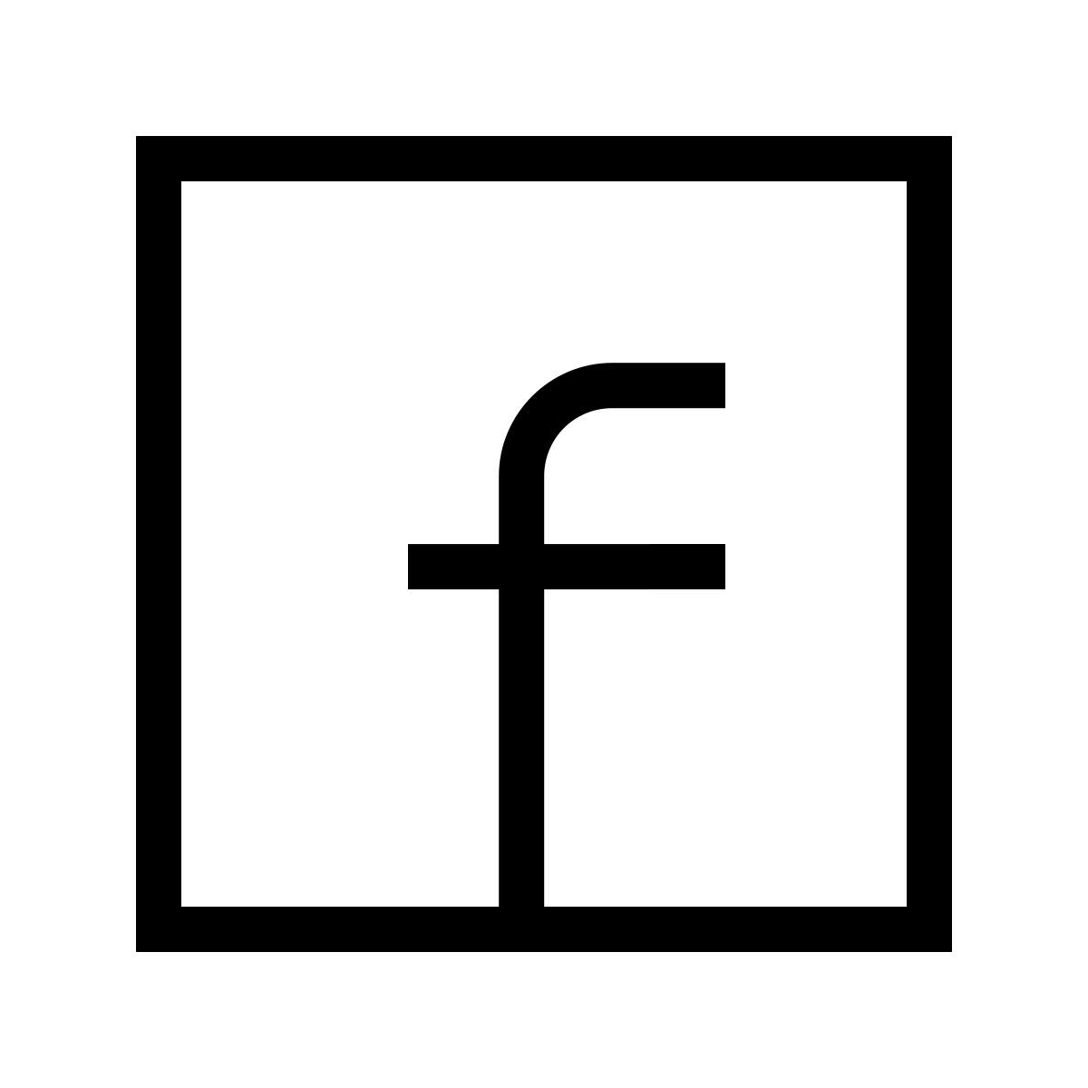 forma thin sharp style facebook icon