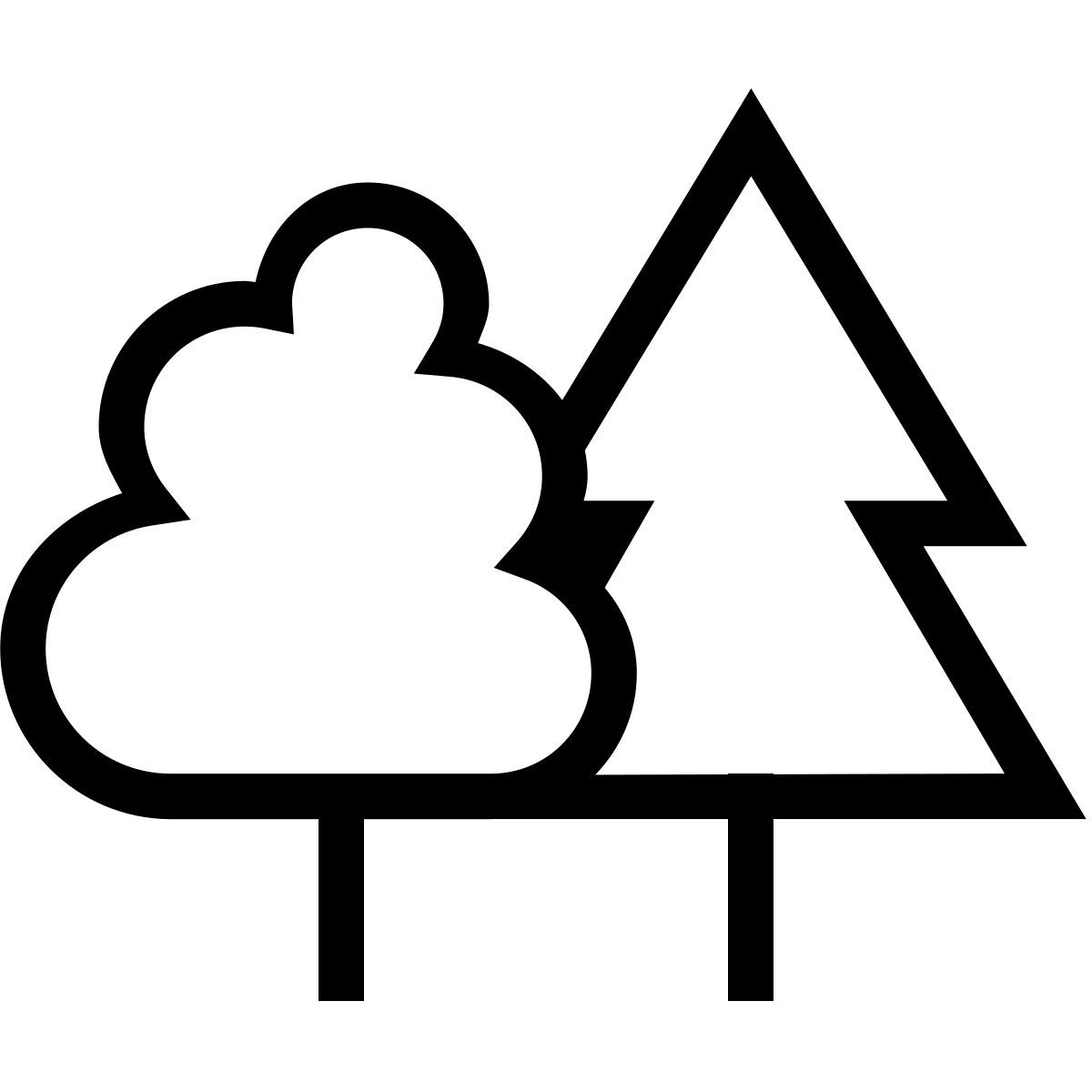 forma thin sharp style лес icon