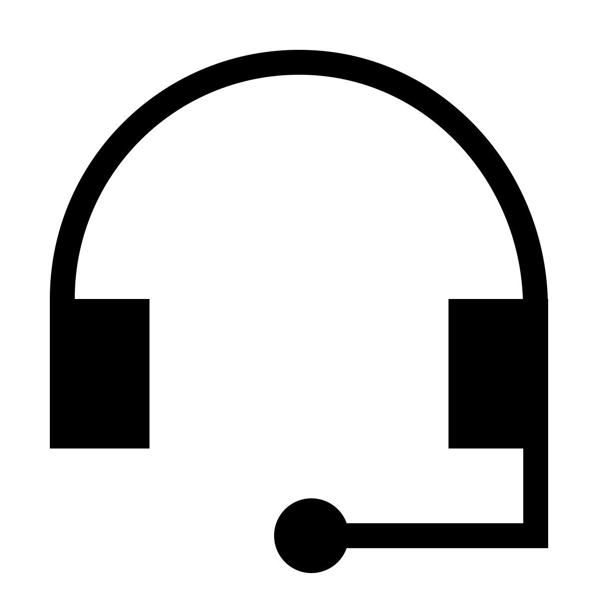 иконка headset forma thin sharp стиль