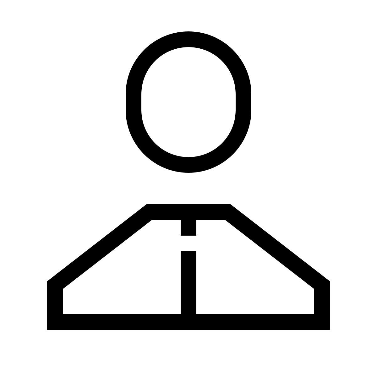 иконка человек forma thin sharp стиль