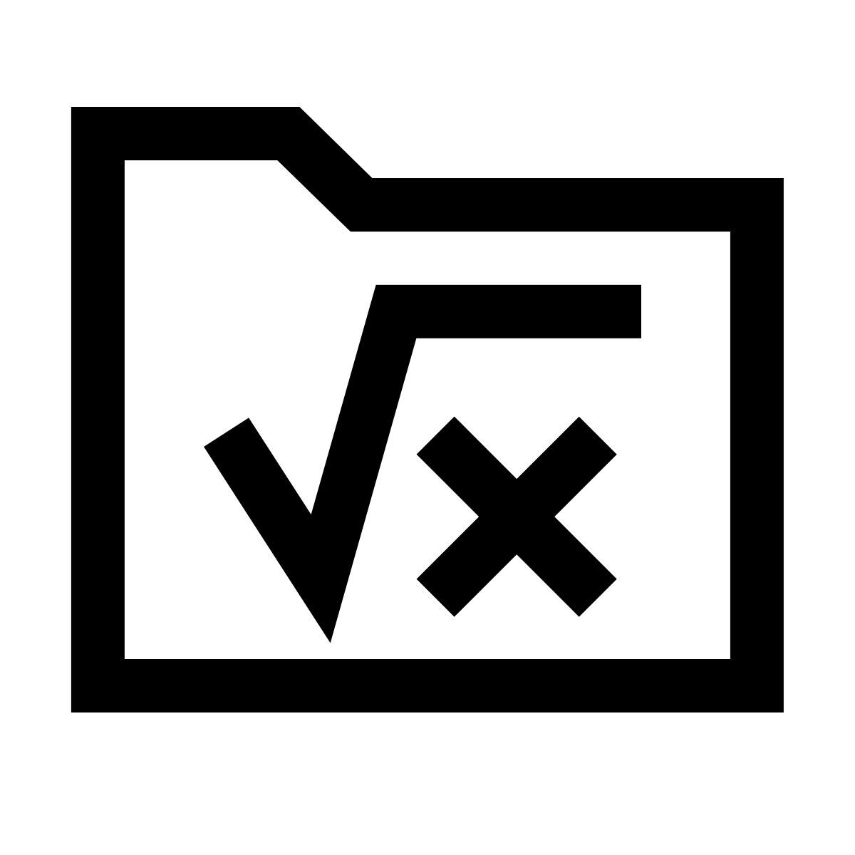 forma thin sharp style папка математика icon