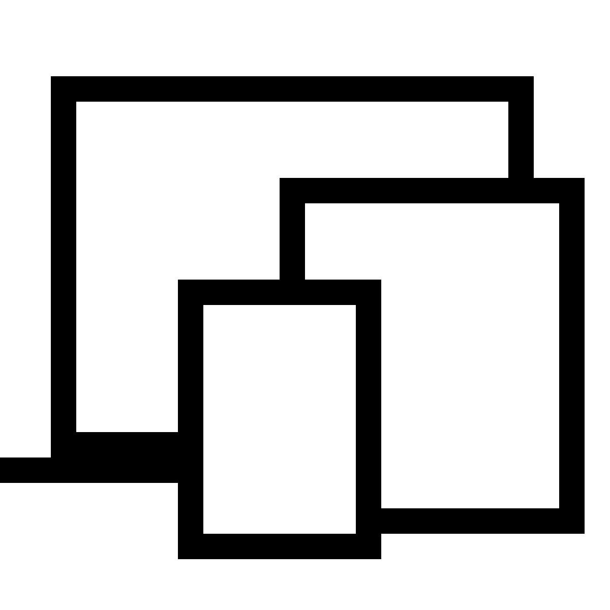 иконка несколько устройств forma thin sharp стиль