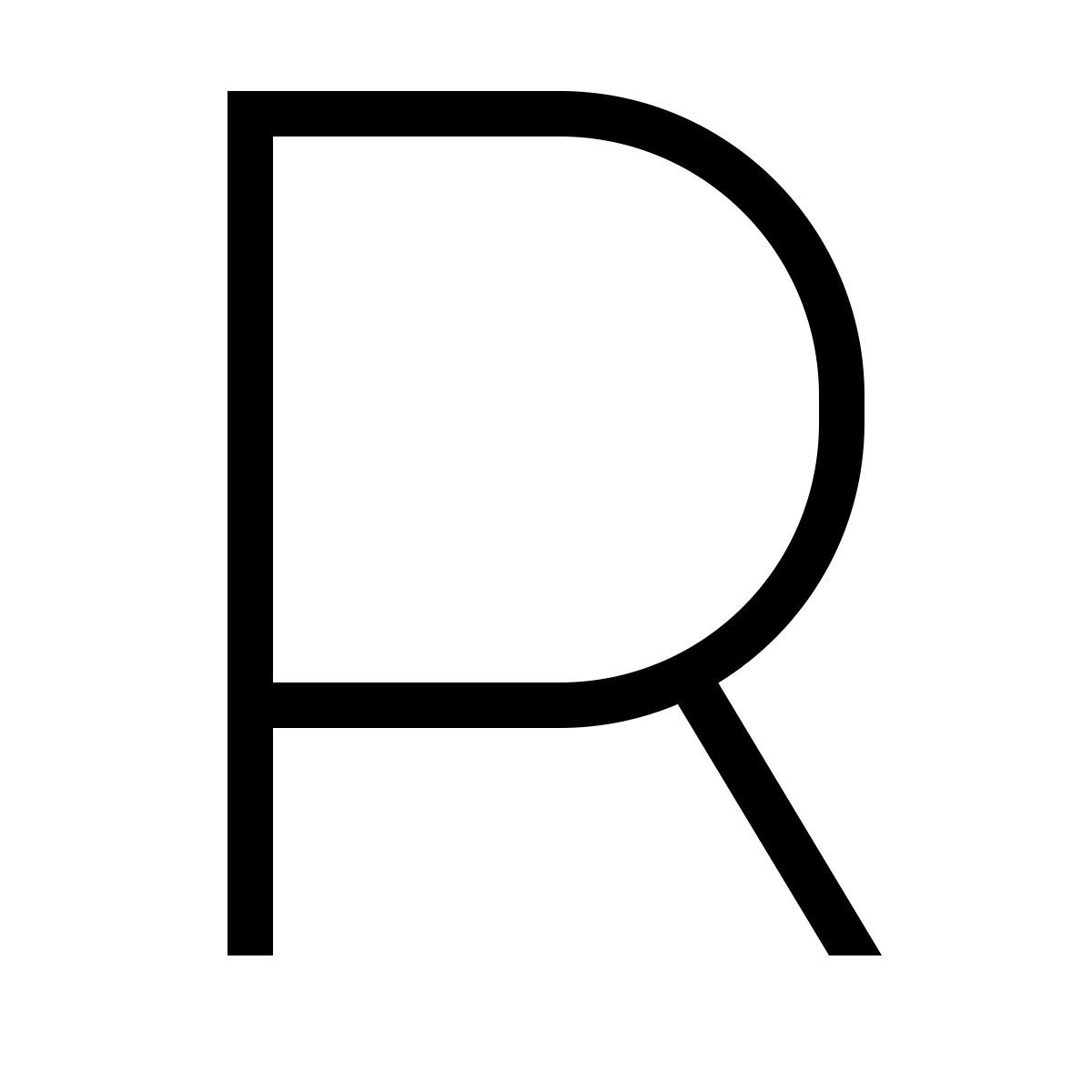 forma thin sharp style r icon