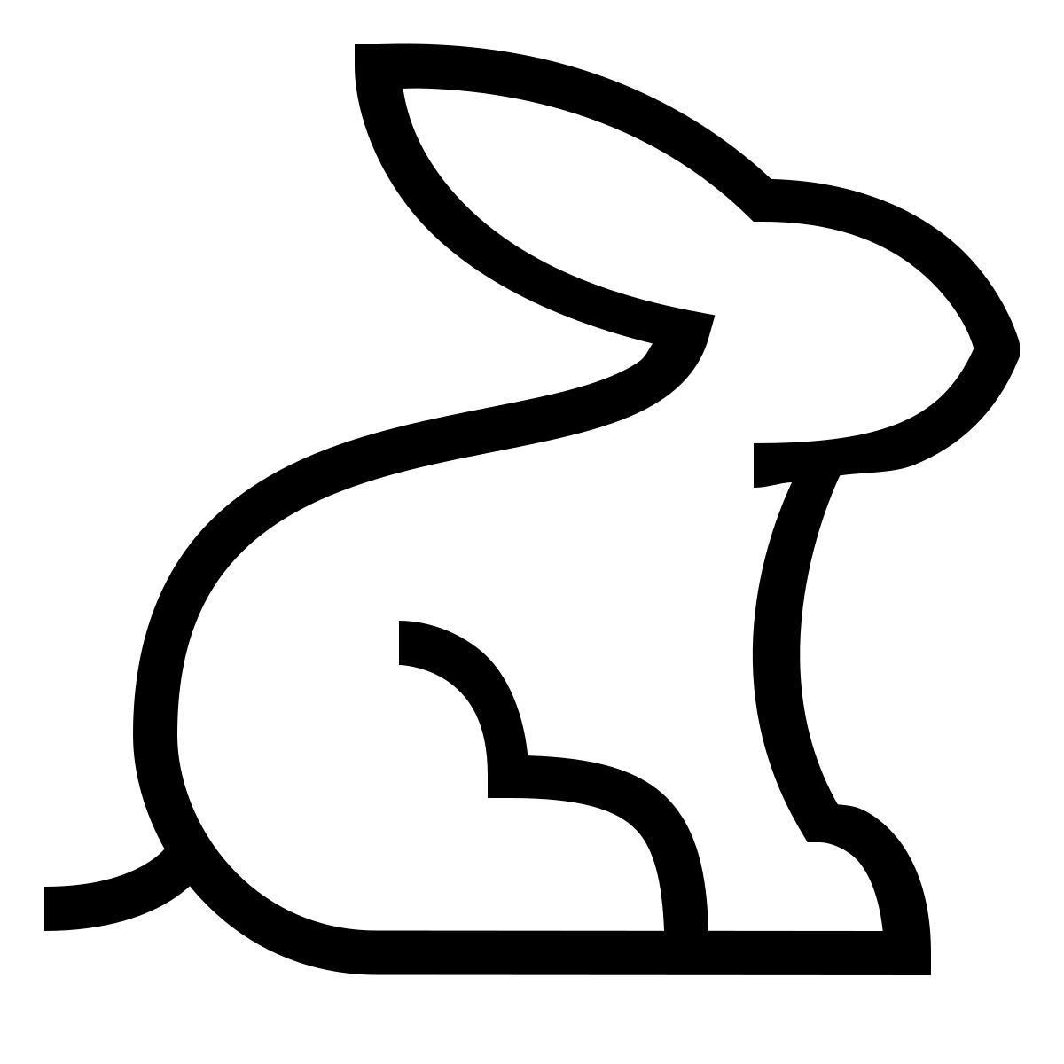 forma thin sharp style кролик icon