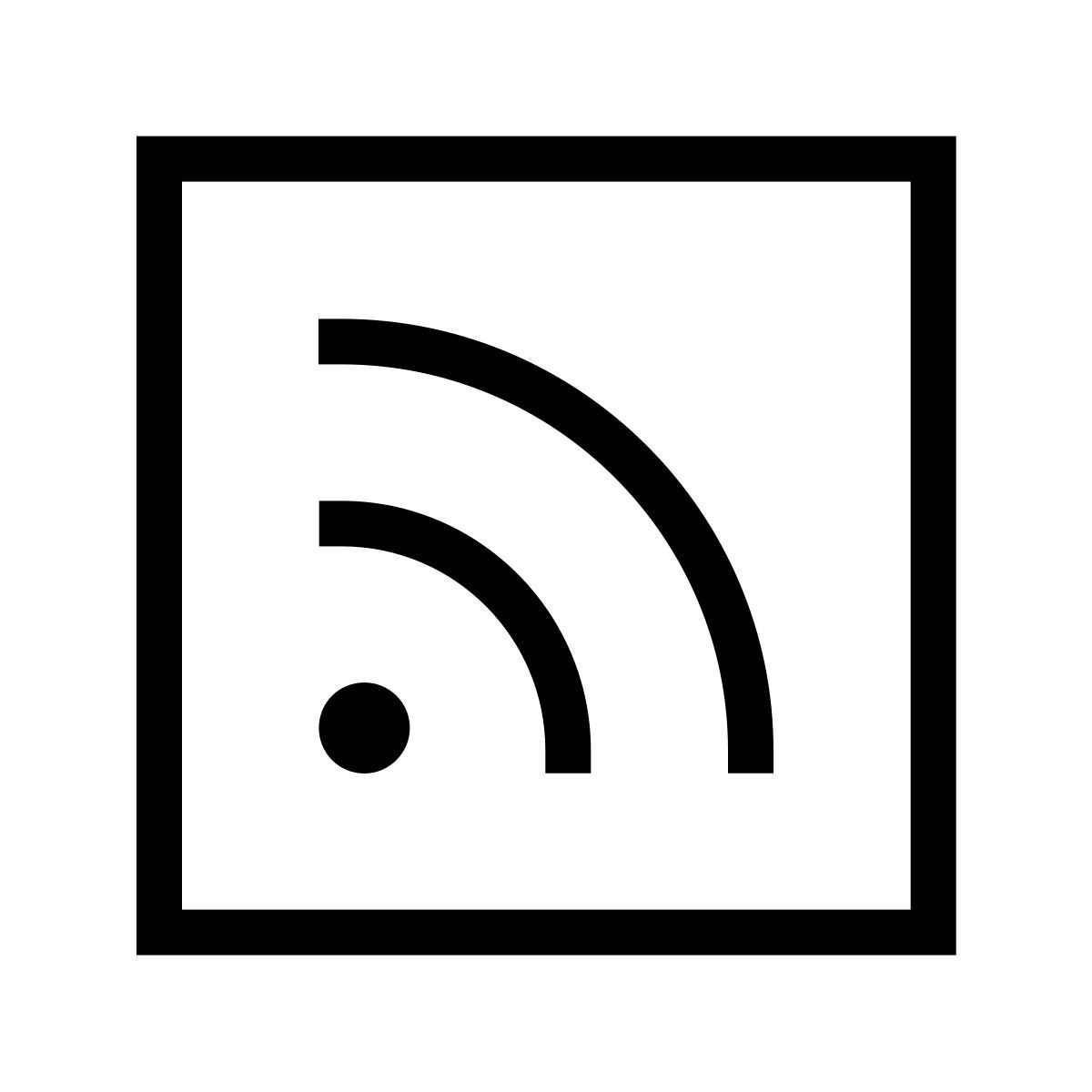forma thin sharp style rss icon