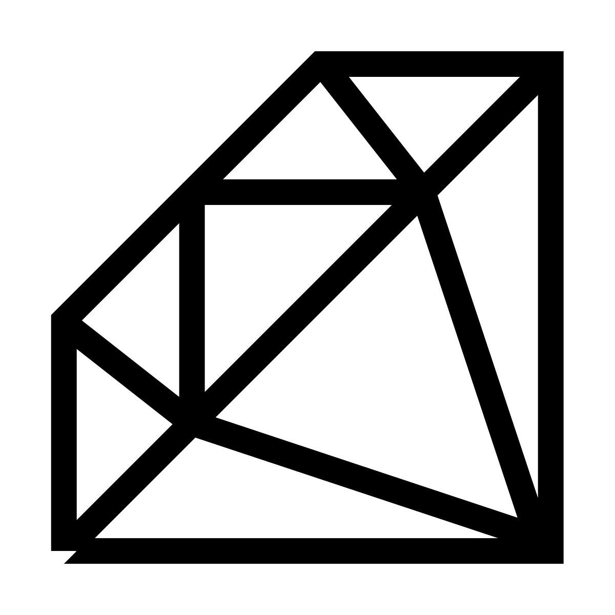 иконка рубин forma thin sharp стиль
