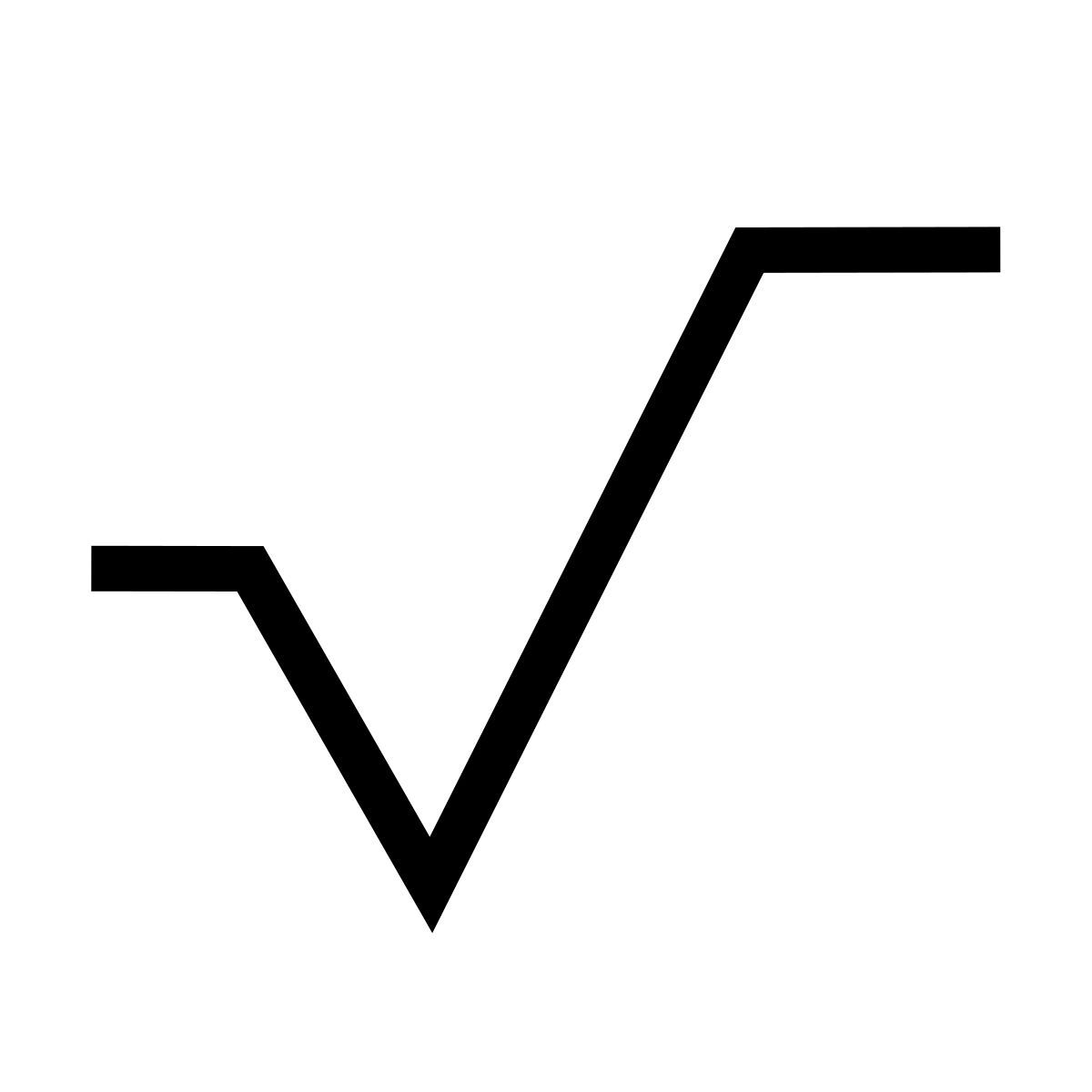 иконка квадратный корень forma thin sharp стиль
