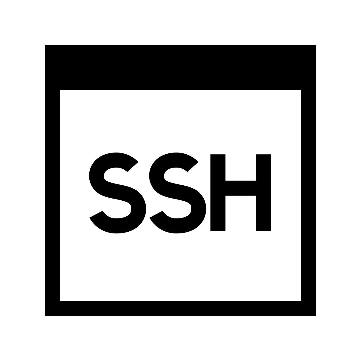 forma thin sharp style ssh icon