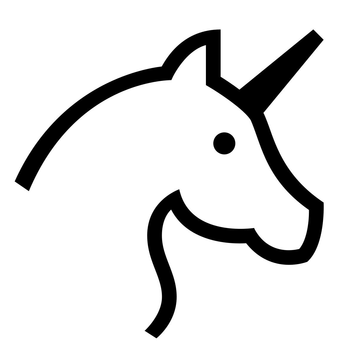 forma thin sharp style единорог icon