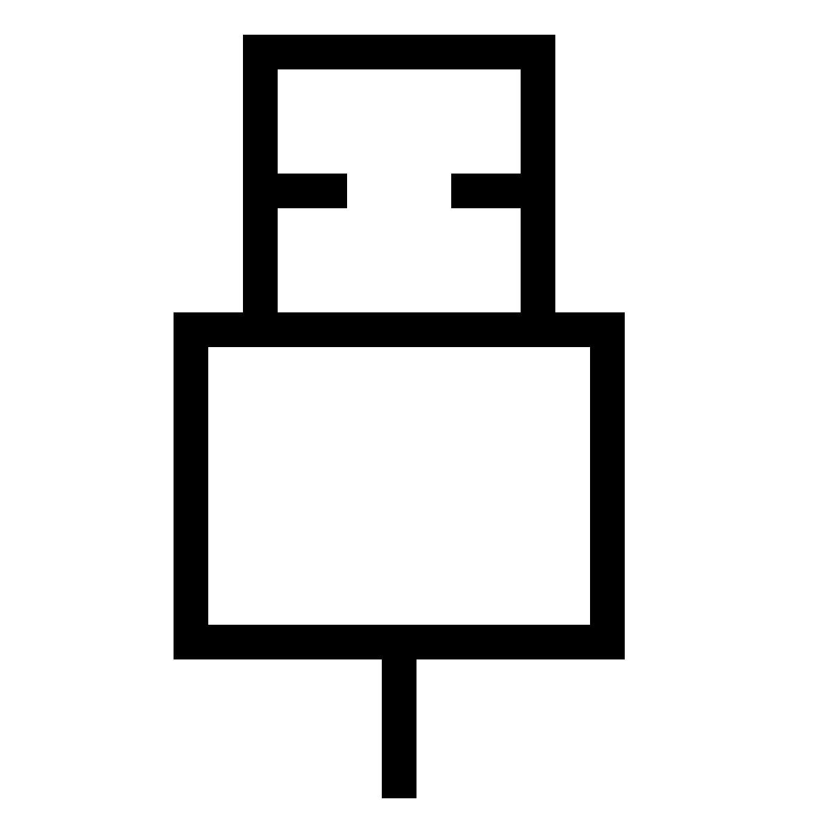 forma thin sharp style usb 2 icon