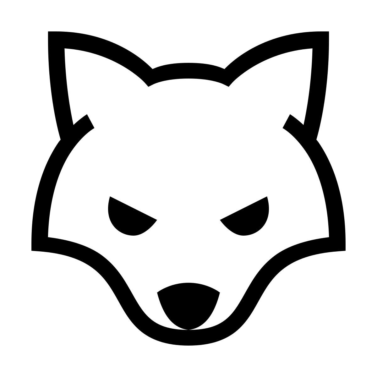 forma thin sharp style волк icon