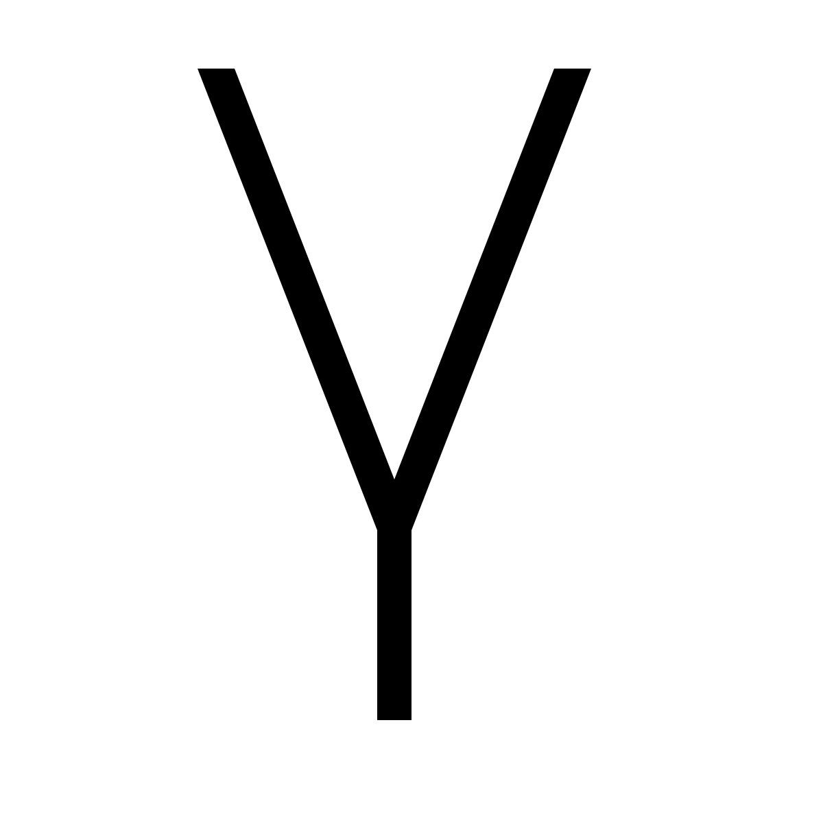 forma thin sharp style y icon