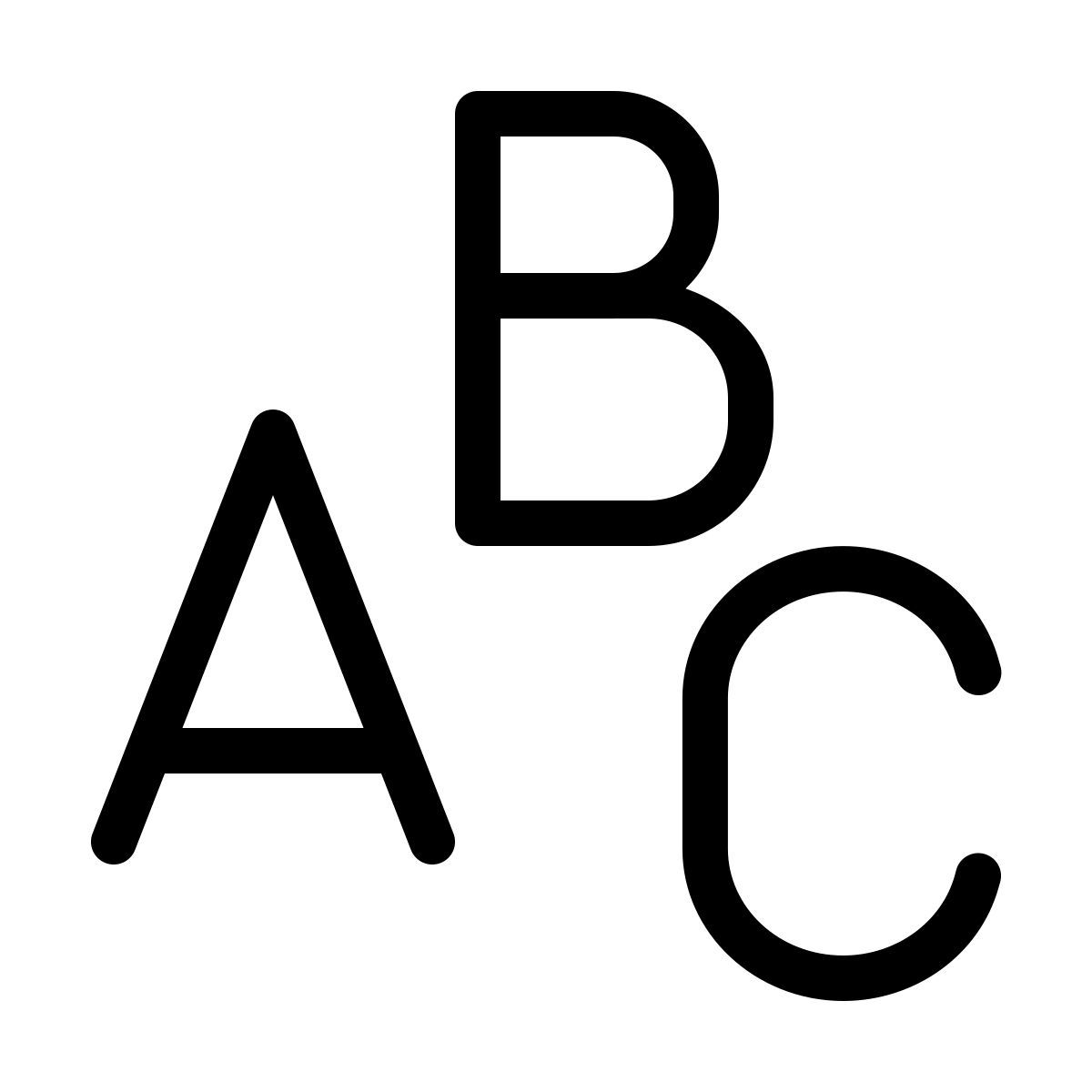 forma thin style азбука icon