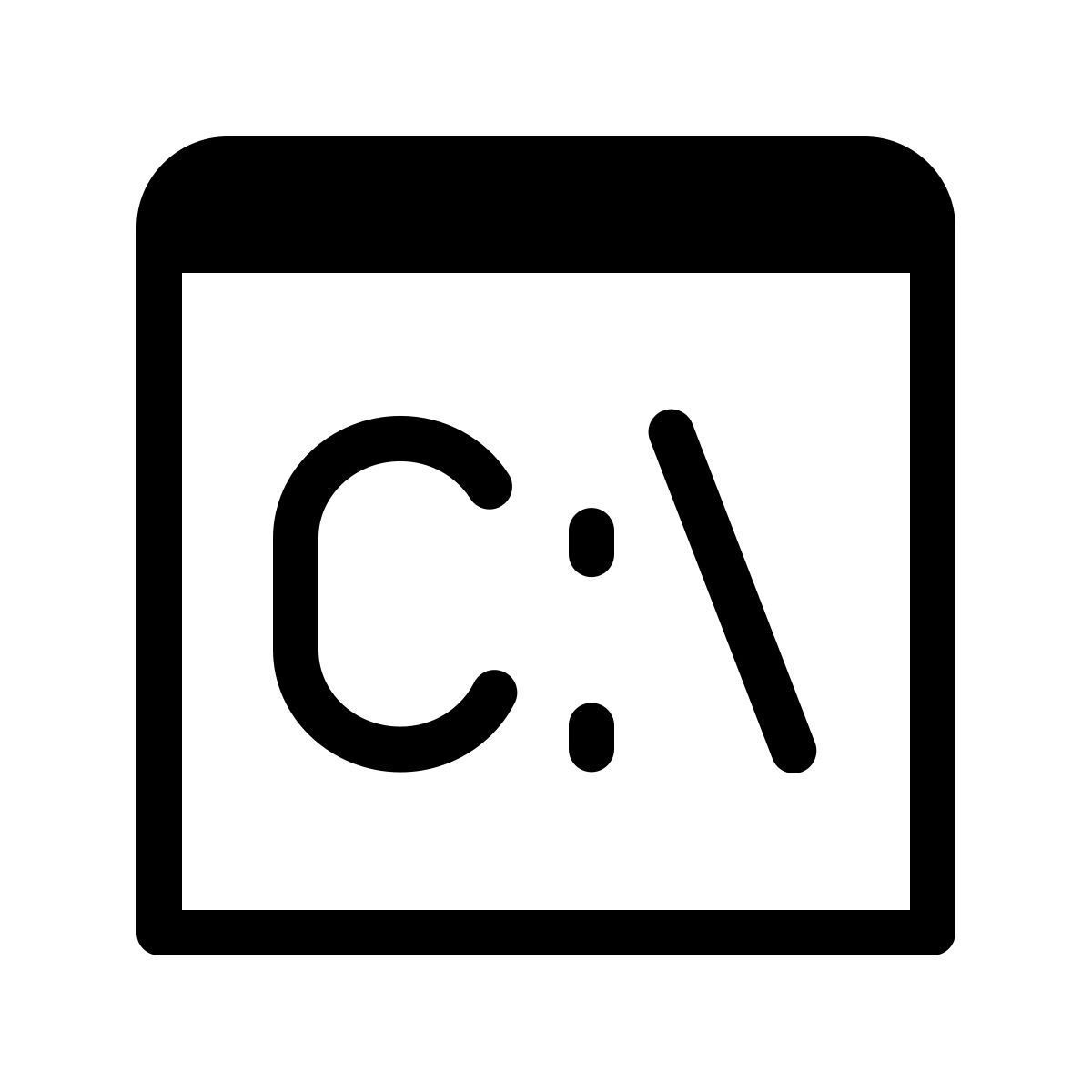 forma thin style командная строка icon