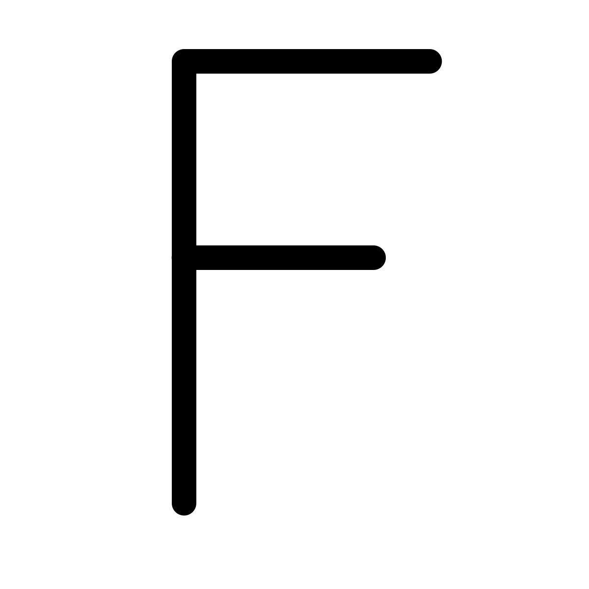 forma thin style f icon