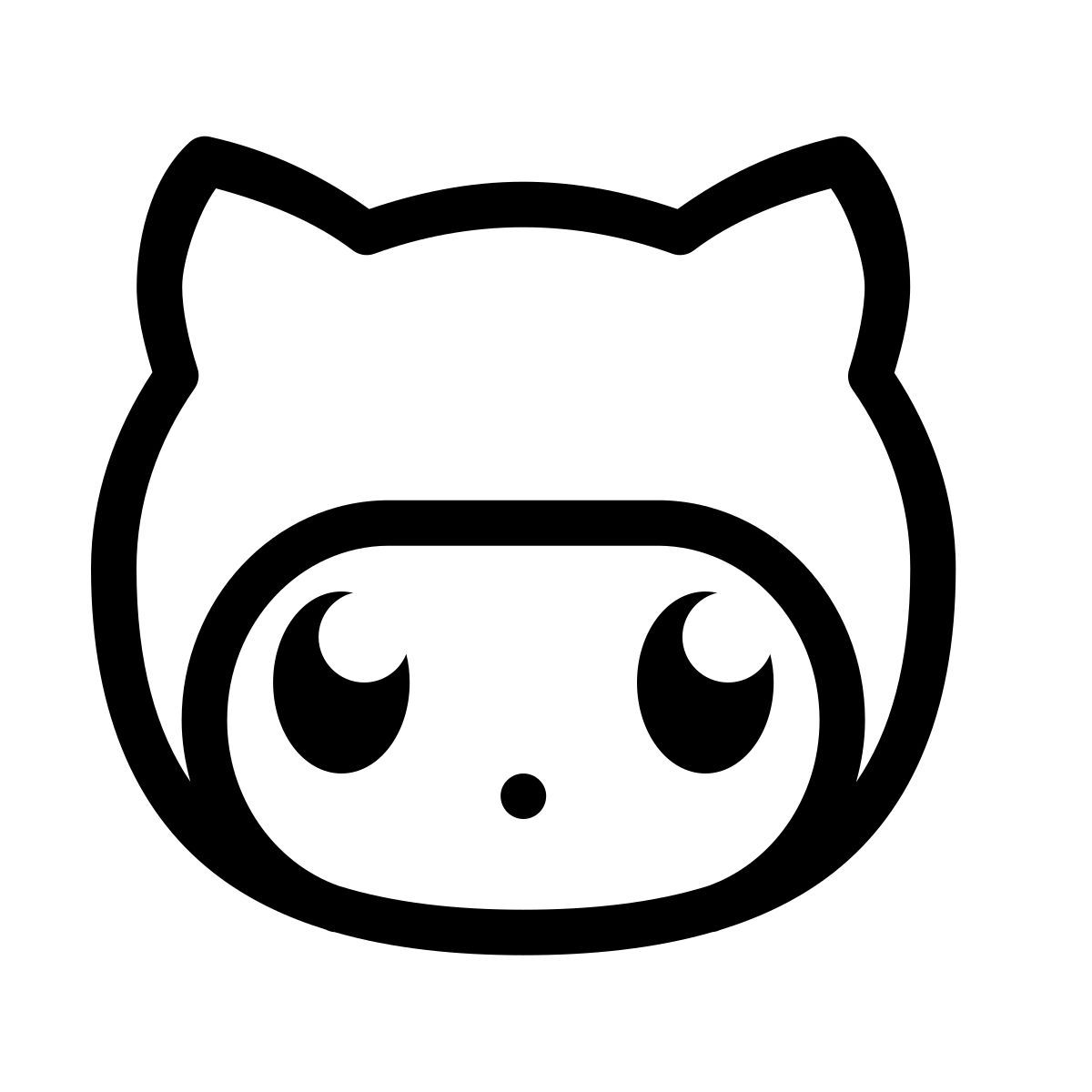 forma thin style github octocat icon