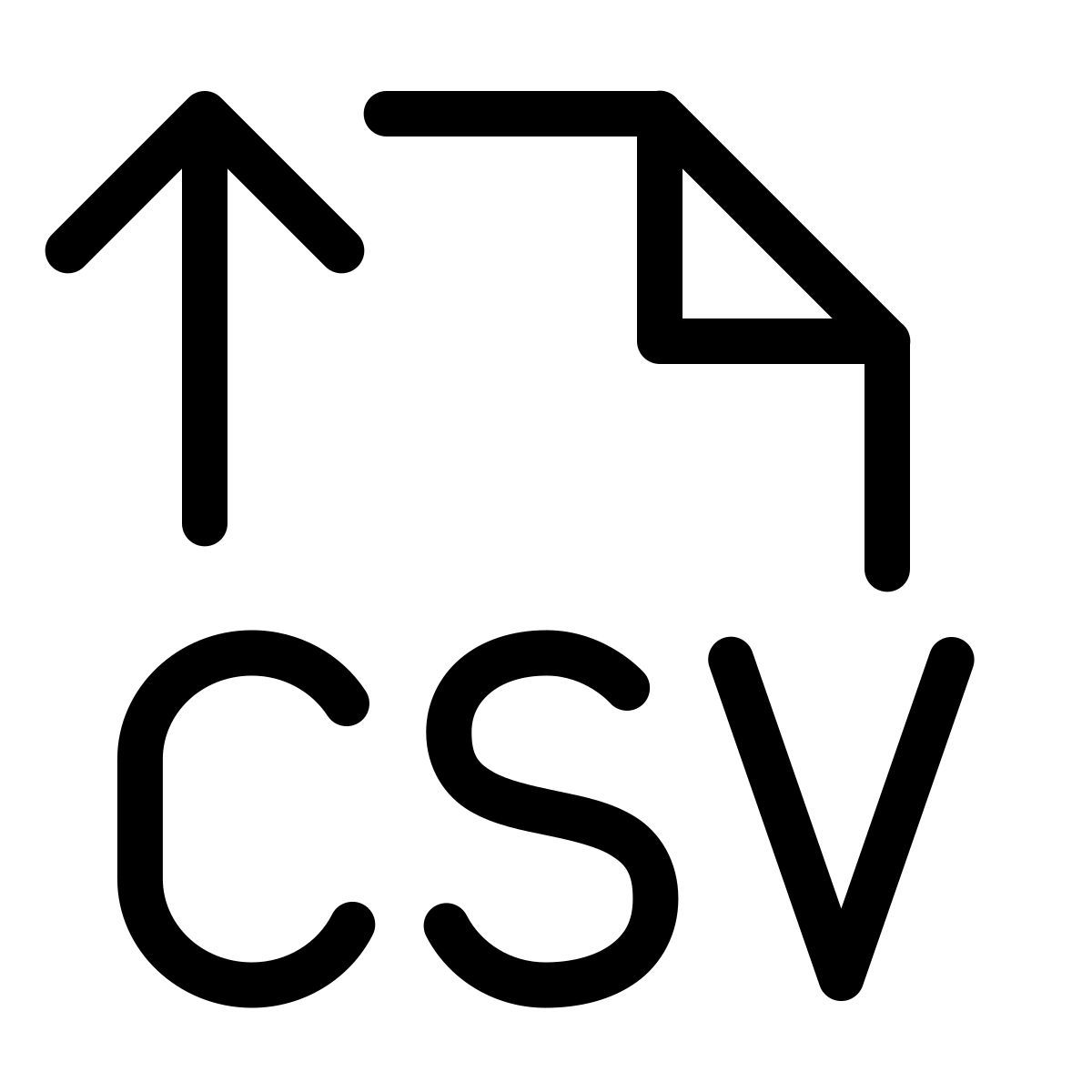 forma thin style импорт из csv icon