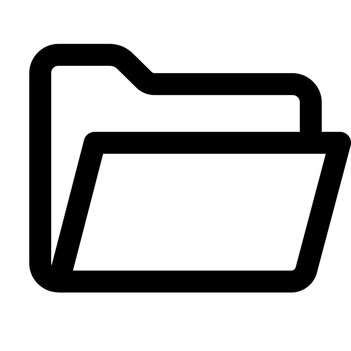 forma thin style открыть папку icon