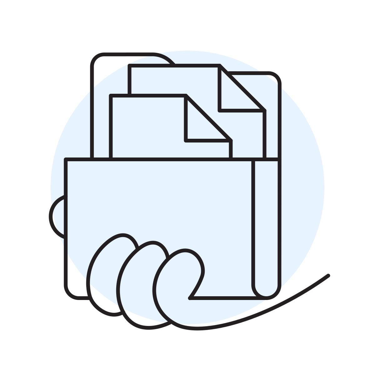 иконка папка документов handsy стиль