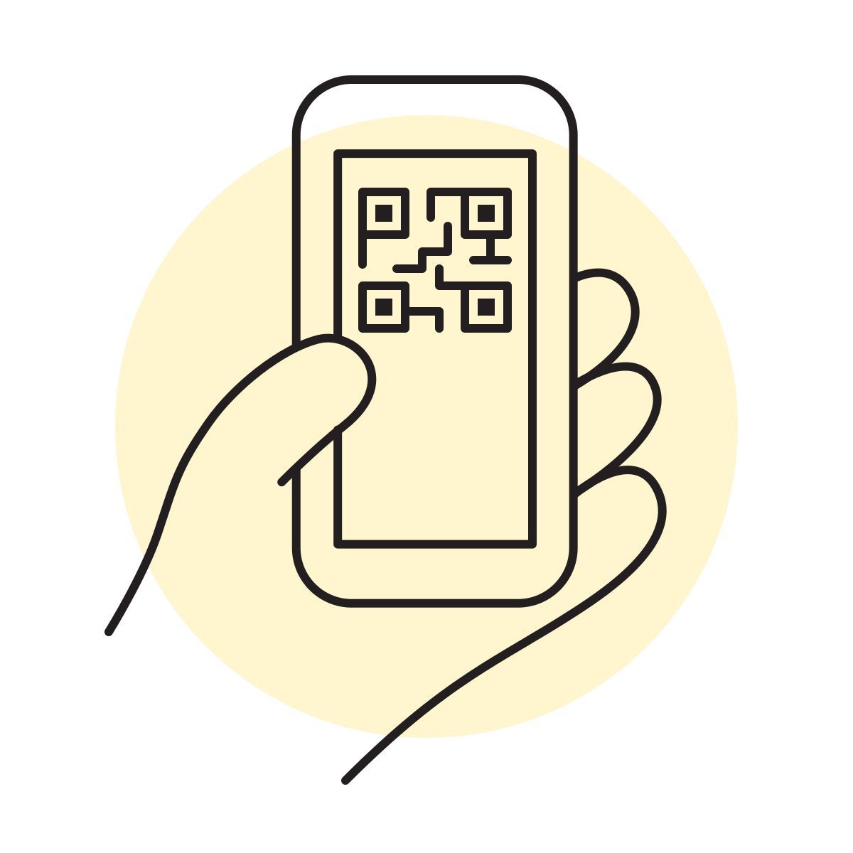 handsy style qr код icon
