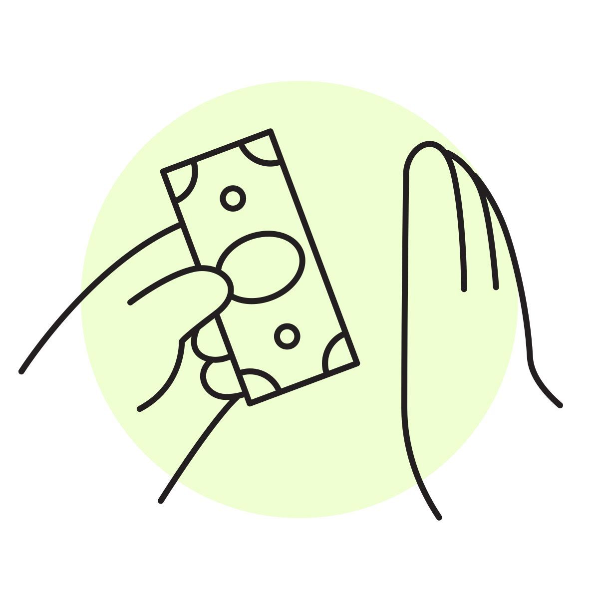 иконка отказаться handsy стиль