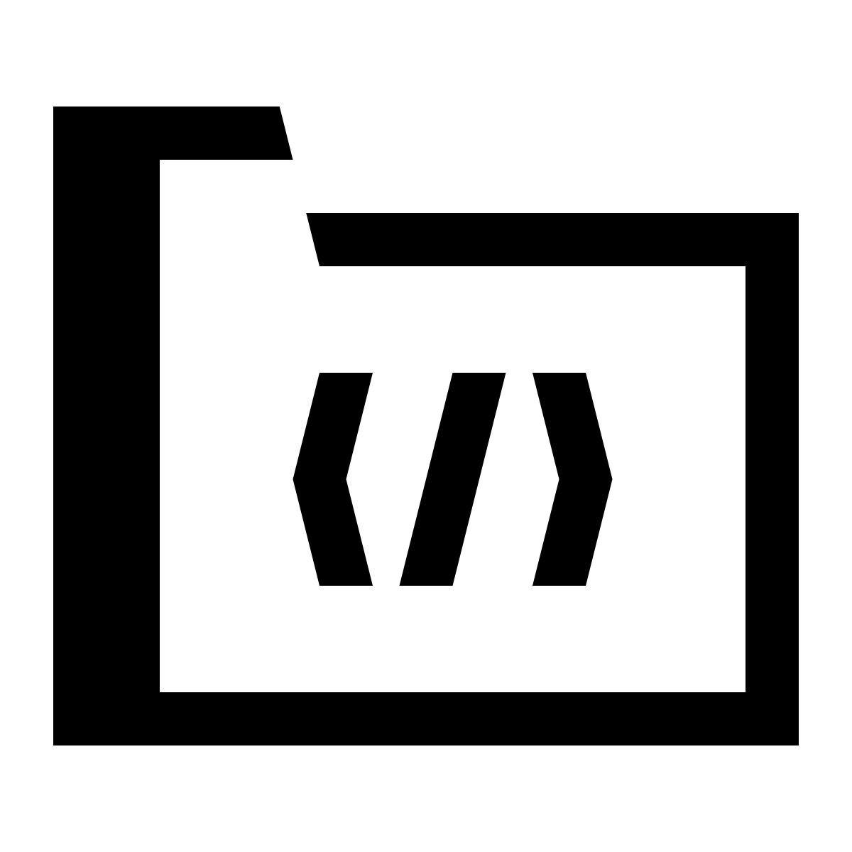 hatch style папка с кодом icon