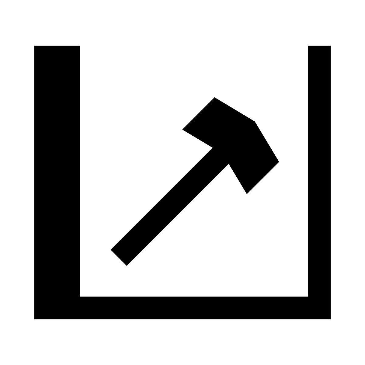 hatch style external link squared icon