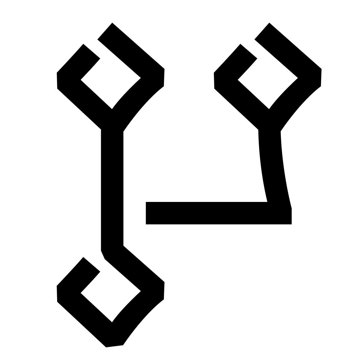 hieroglyphs style форк icon