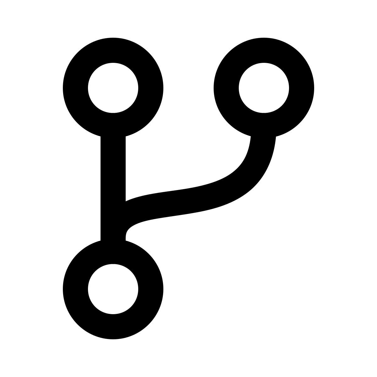 ios 17 glyph style форк icon