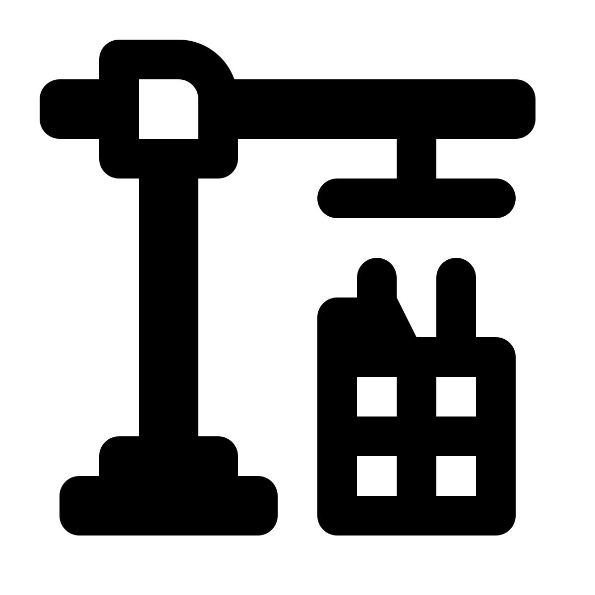 ios 17 glyph style строительство icon