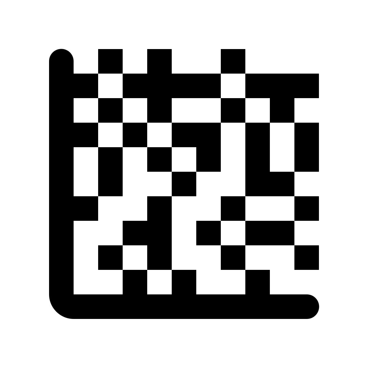 ios 17 glyph style код матрицы данных icon