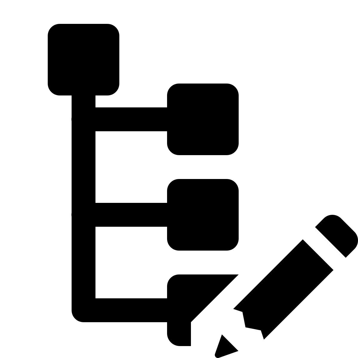 иконка редактировать узел ios 27 glyph стиль