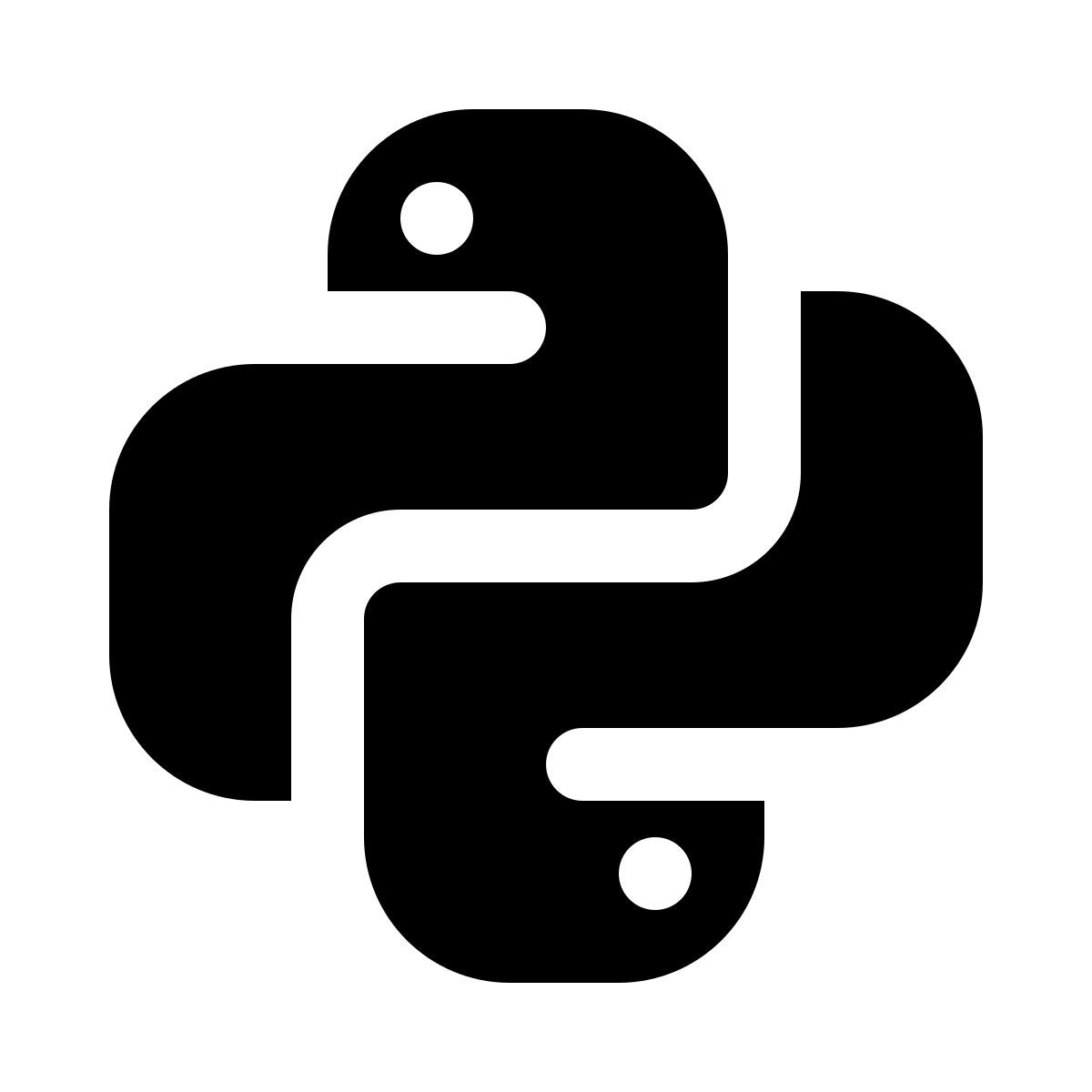 ios 17 glyph style питон icon