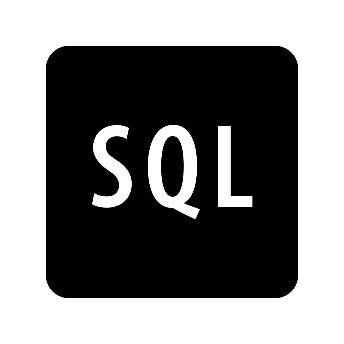 ios 17 glyph style sql icon