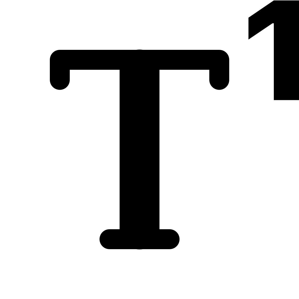 ios 17 glyph style верхний индекс icon