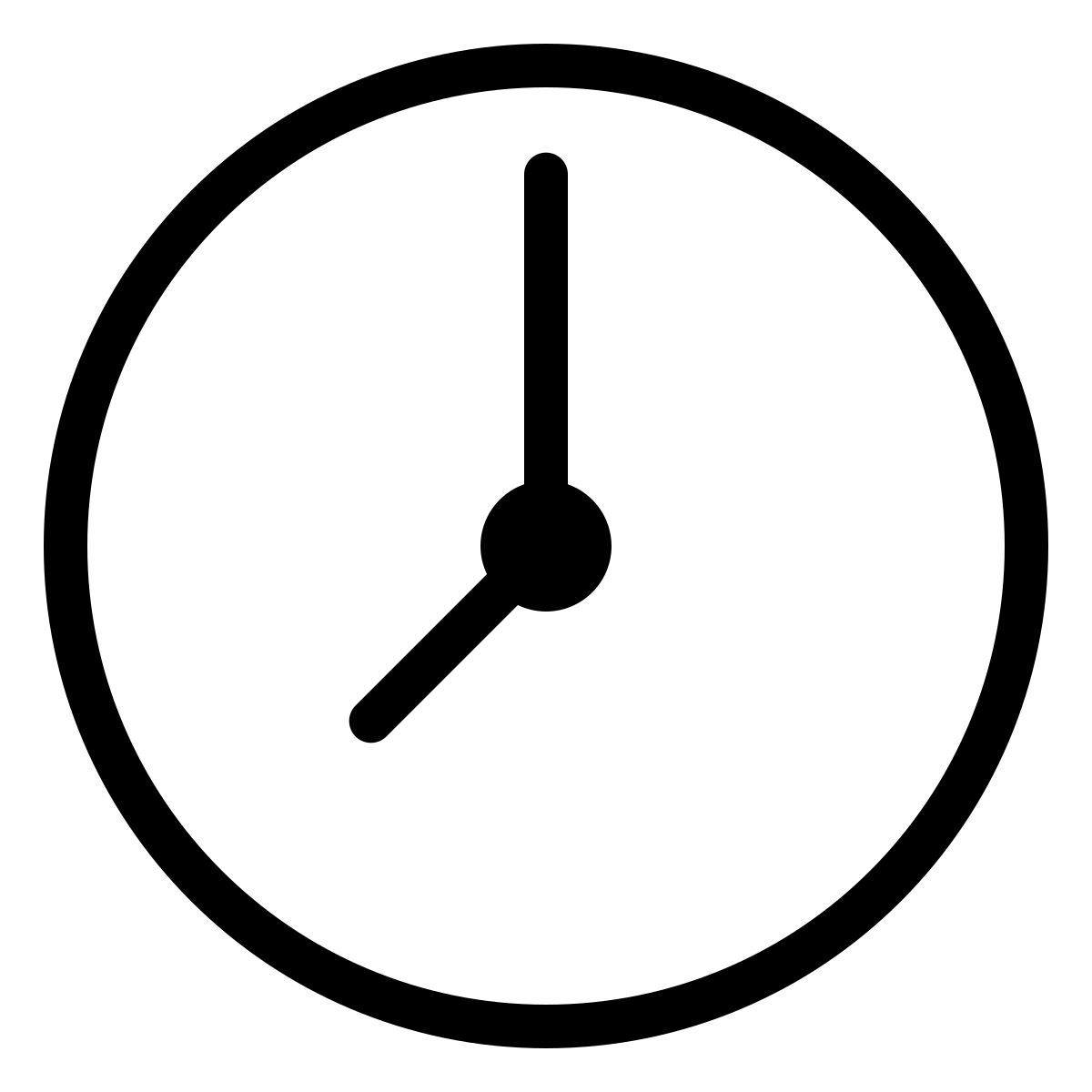ios 17 outlined style часы icon