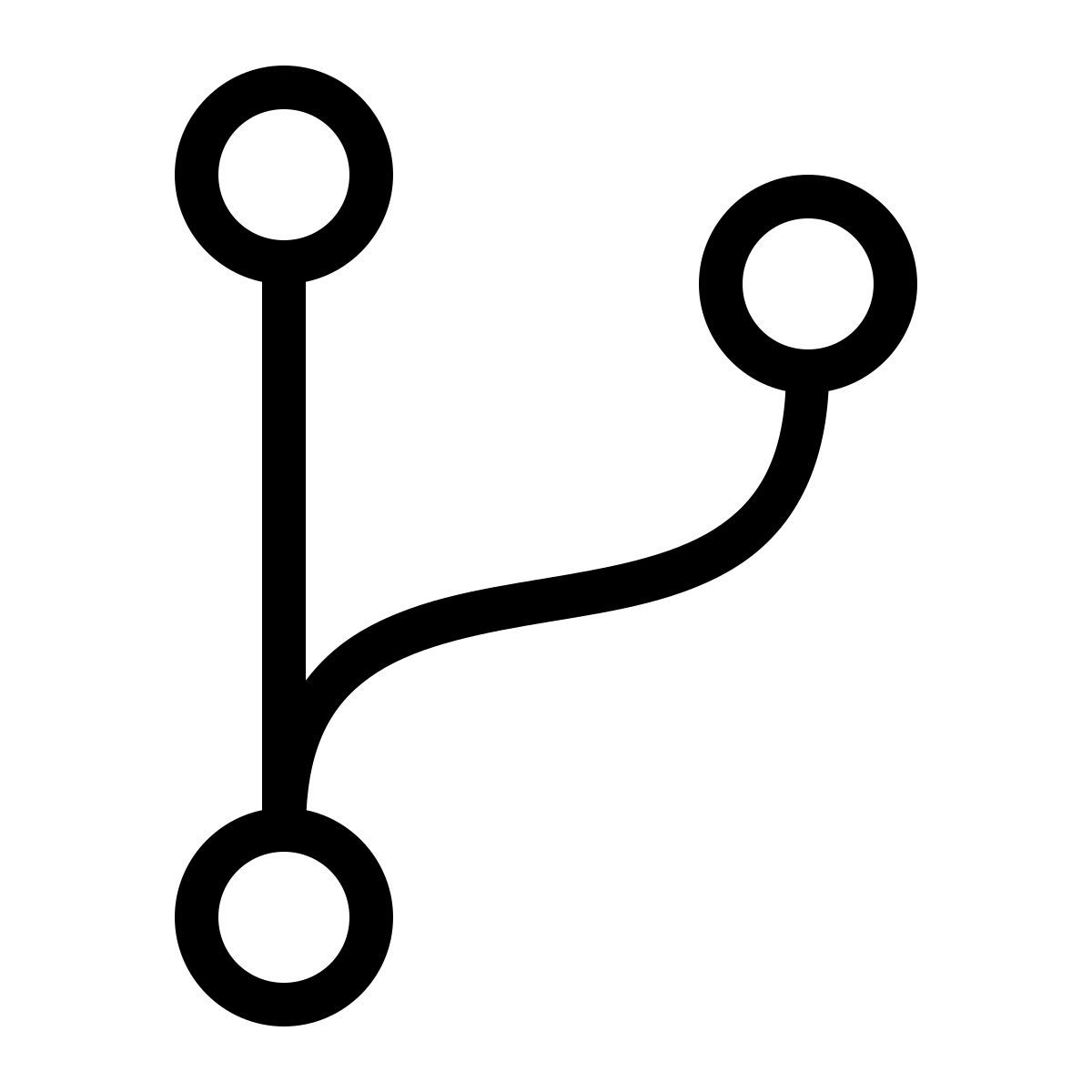 ios 17 outlined style форк icon