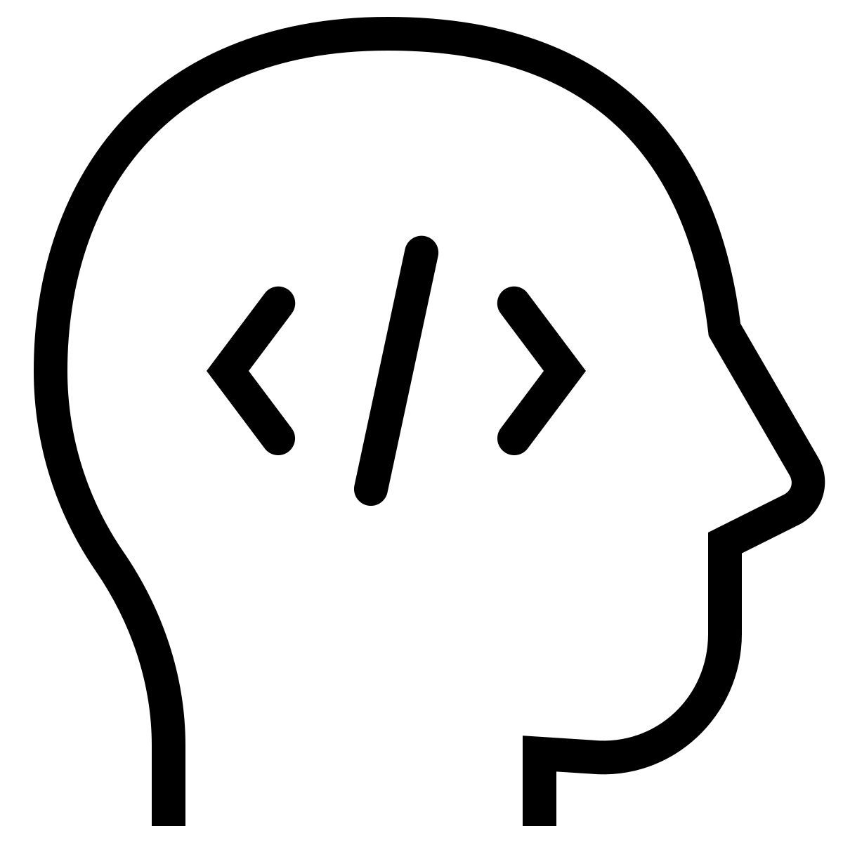 ios 17 outlined style разработчик icon