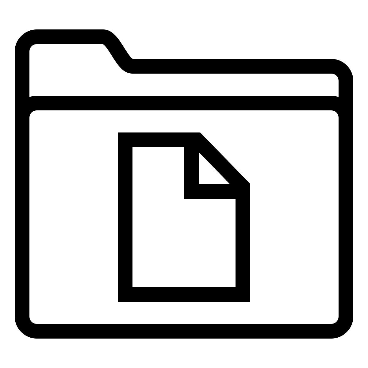 ios 17 outlined style папка документов icon