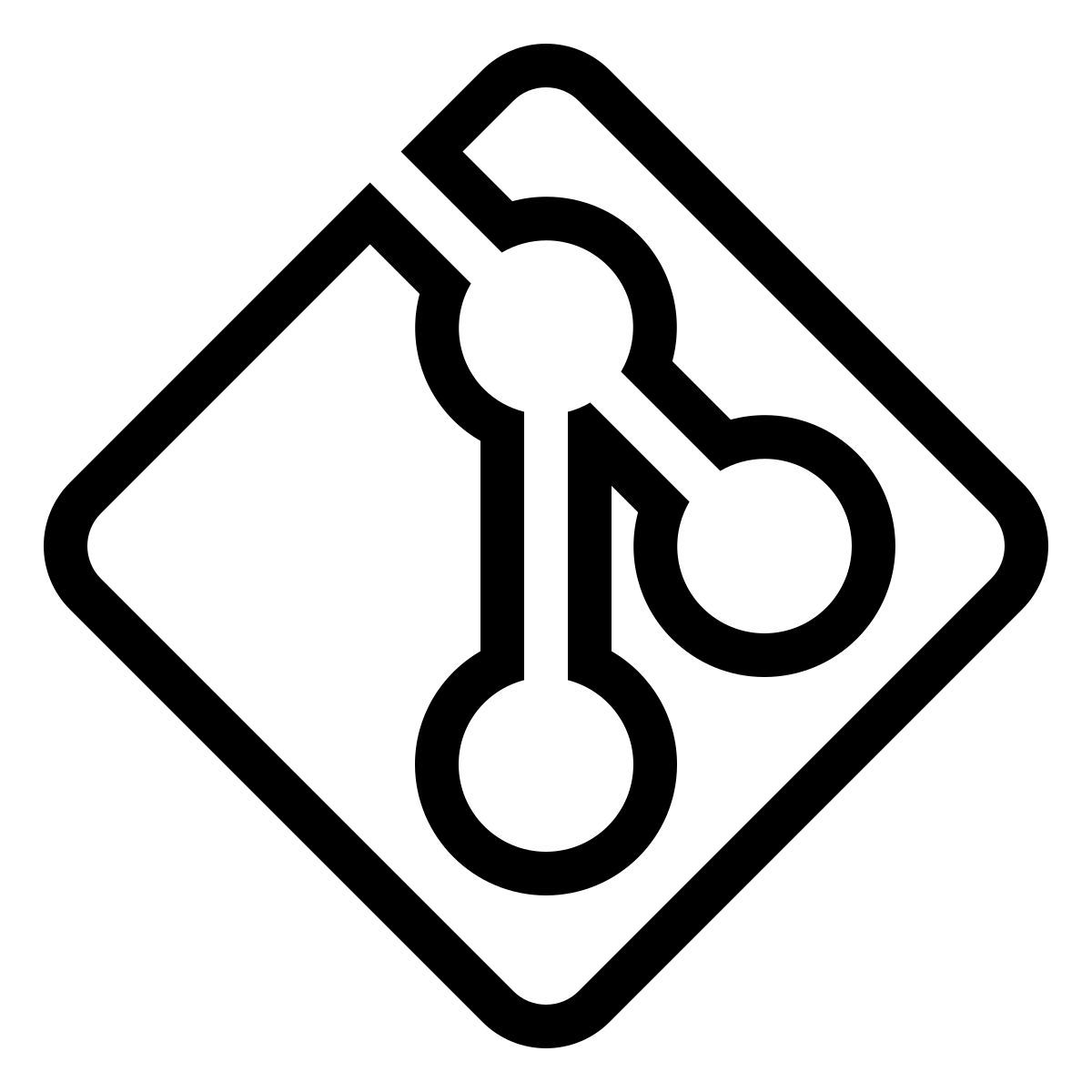 ios 17 outlined style git icon