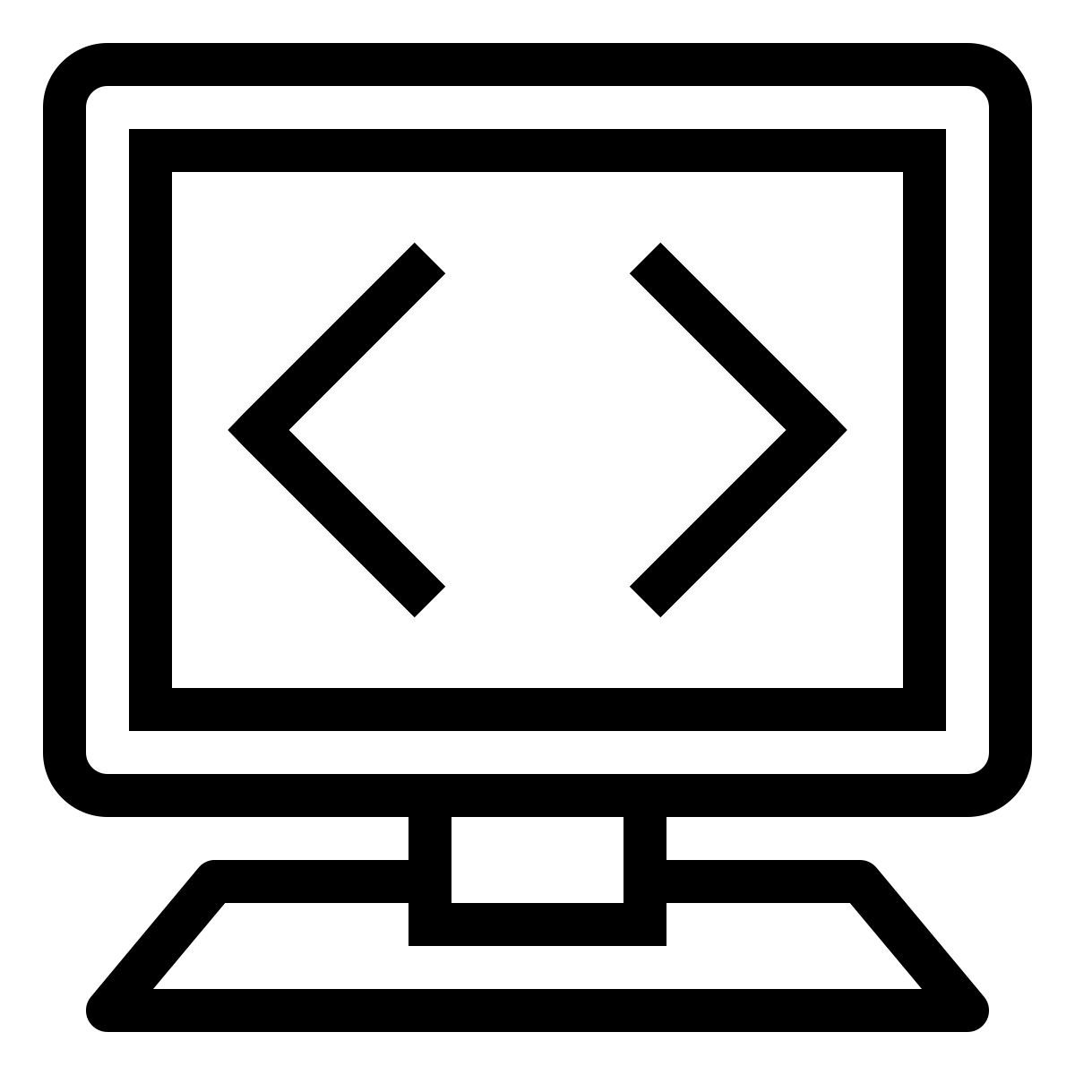 ios 17 outlined style google code icon