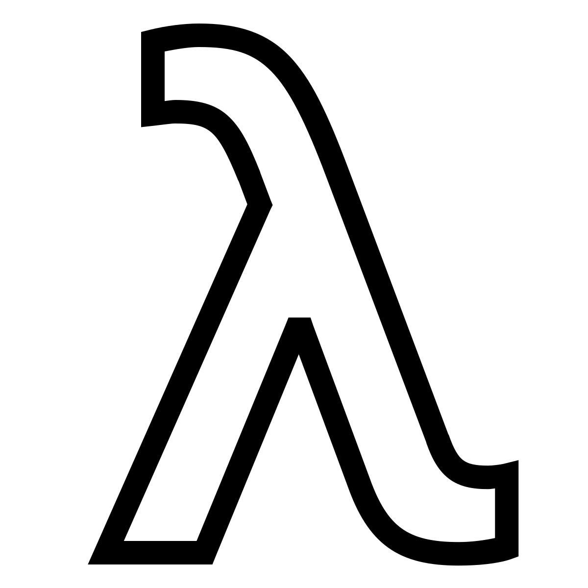 иконка лямбда ios 27 outlined стиль