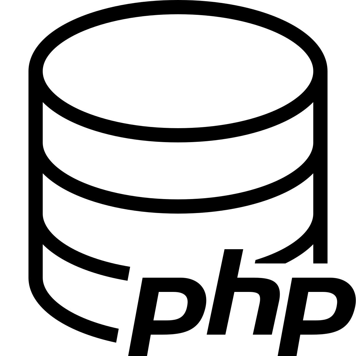 ios 17 outlined style php сервер icon