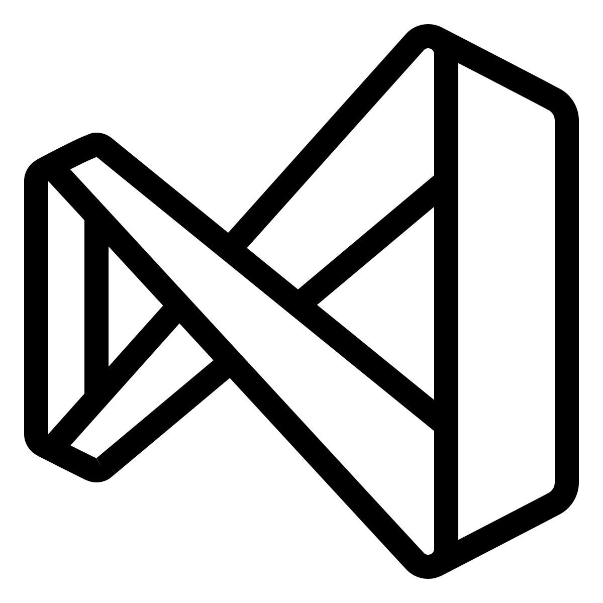 ios 17 outlined style visual studio icon