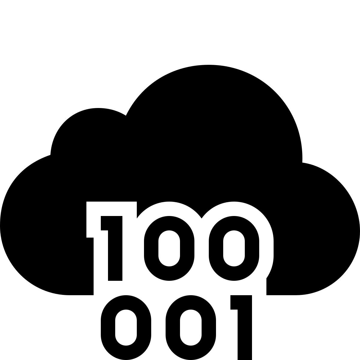 ios 17 filled style облако двоичный код icon