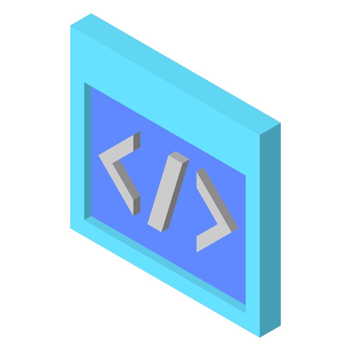 isometric color style код icon